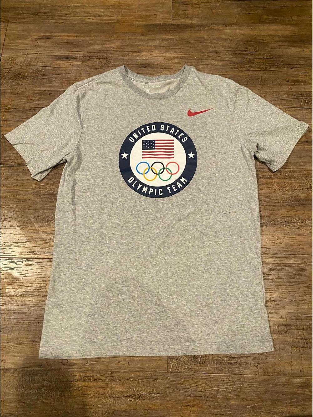 2020 Nike United States Olympic Team Logo T-Shirt Dri-Fit Tokyo Summer Sz M